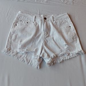 Women's white Jeans shorts size S